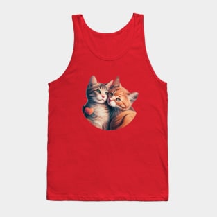 Twins cat Tank Top